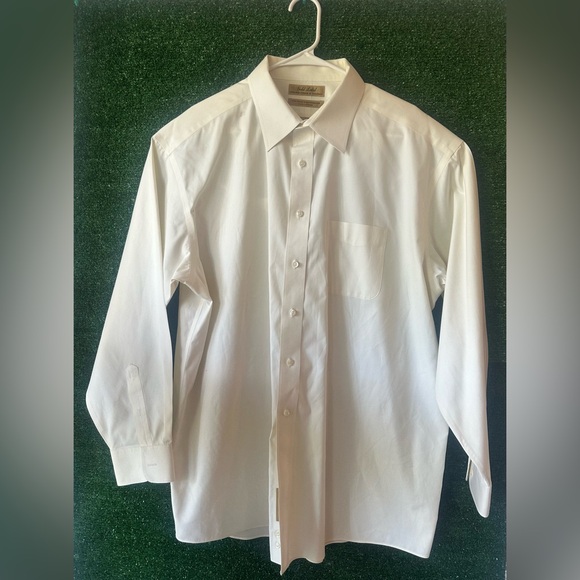 Gold Label beige men's shirt, size 17.5, pre-owned in excellent condition - Picture 1 of 9
